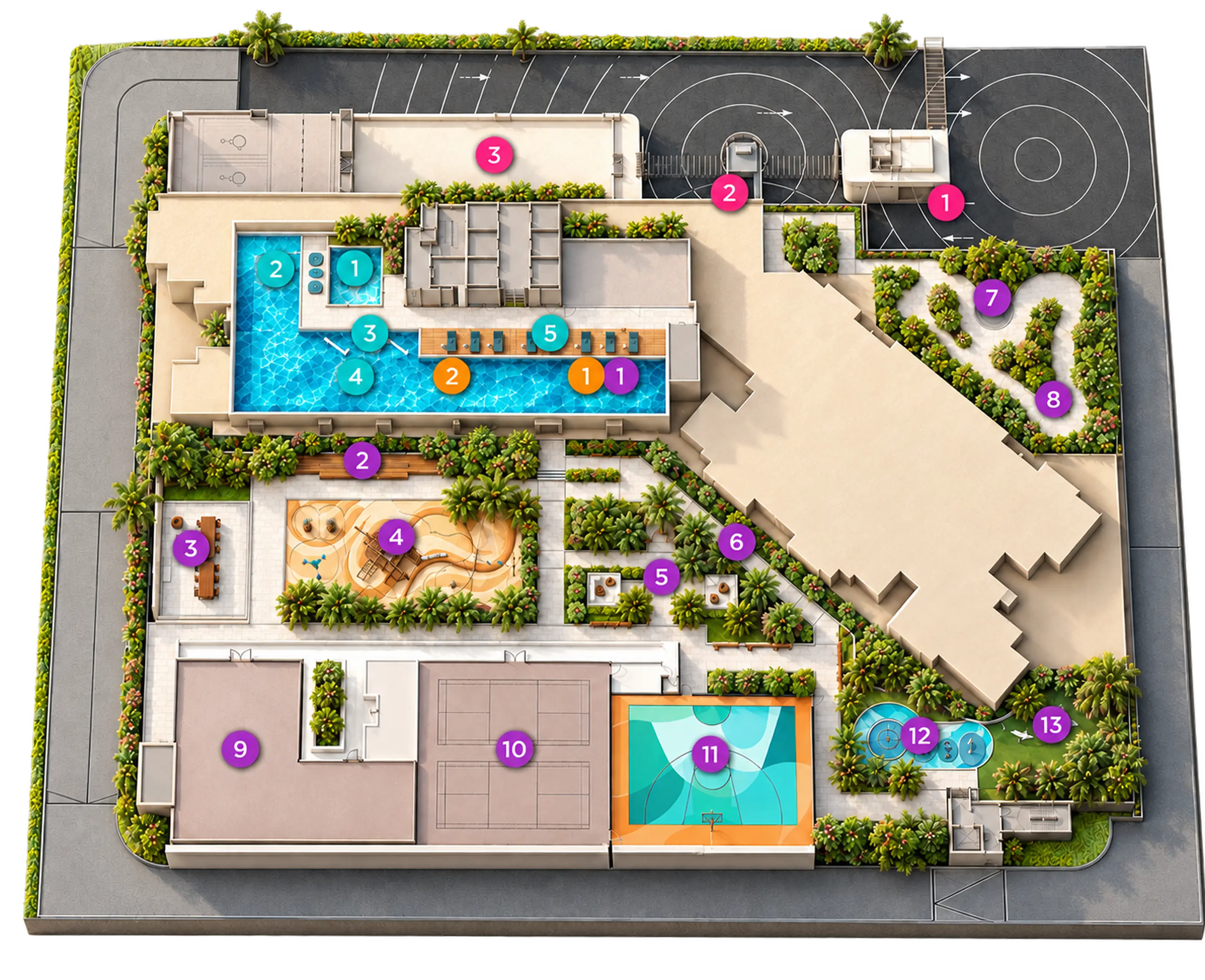 Capehauz Condominium Facilities Layout